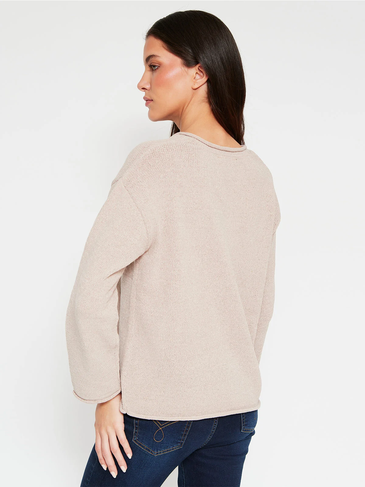 SWEATER MUJER AZIZ CUELLO EN V - 2