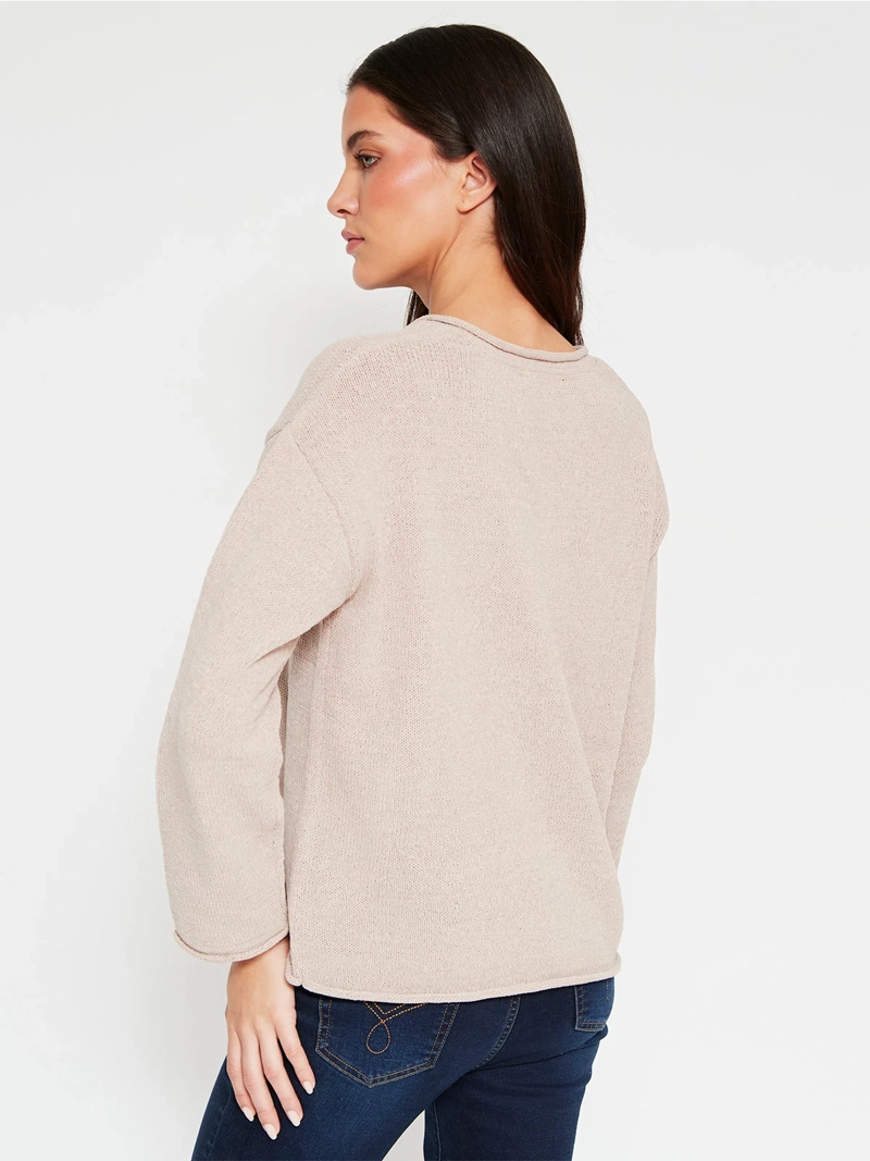 SWEATER MUJER AZIZ CUELLO EN V - 2
