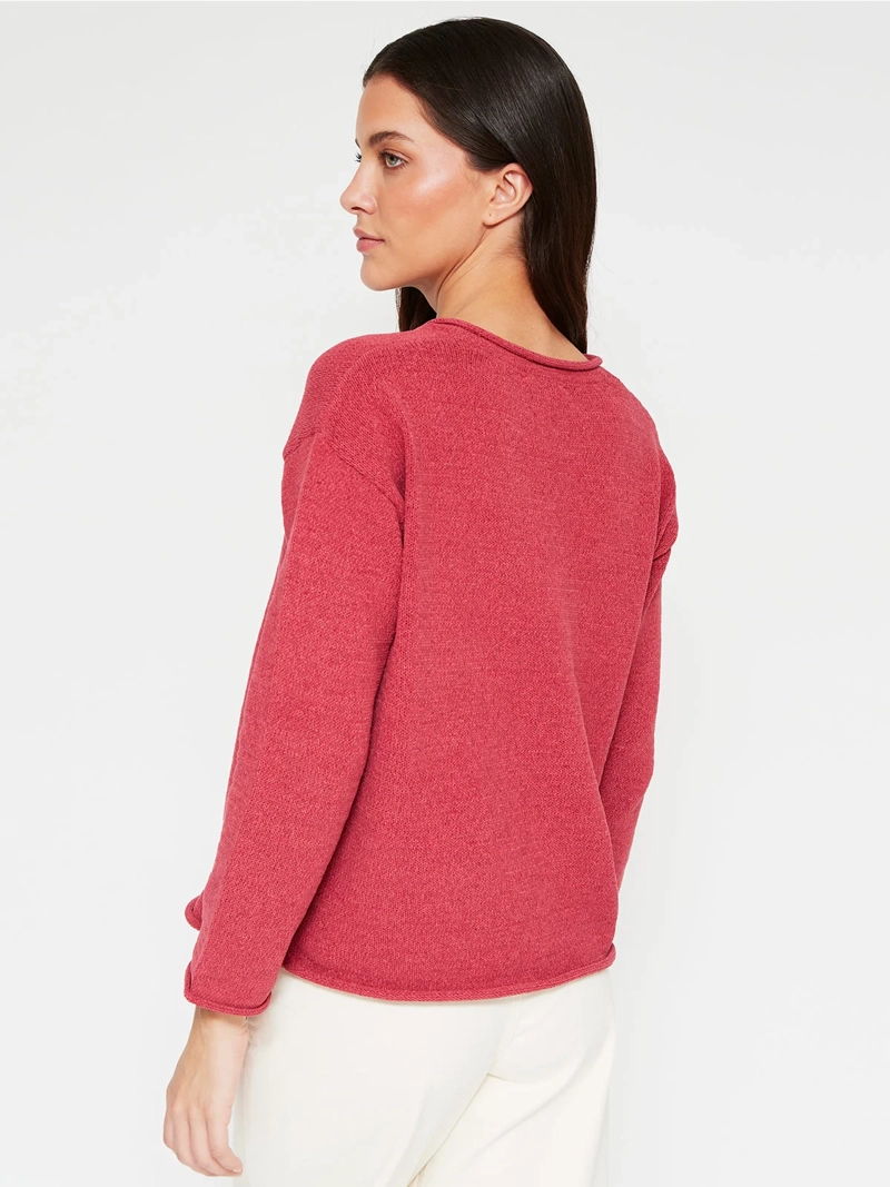 SWEATER MUJER AZIZ CUELLO EN V - 2