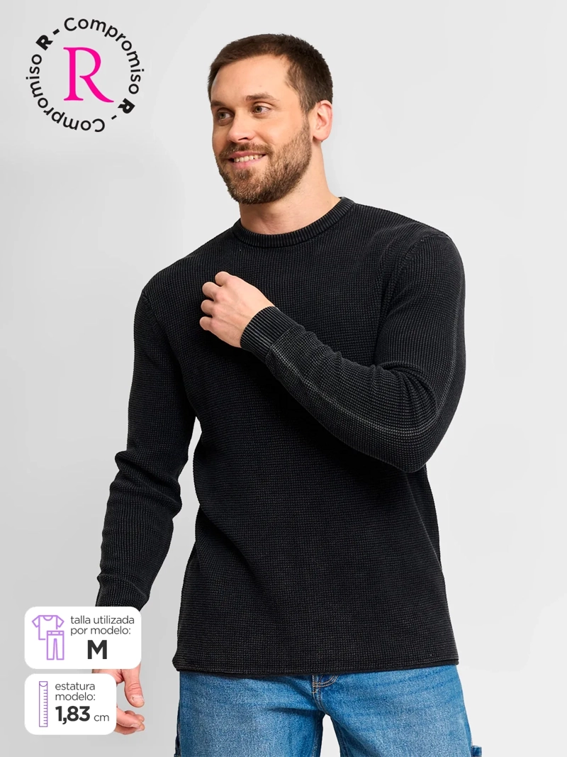 SWEATER HOMBRE PEPE JEANS ALGODÓN CUELLO REDONDO - 1