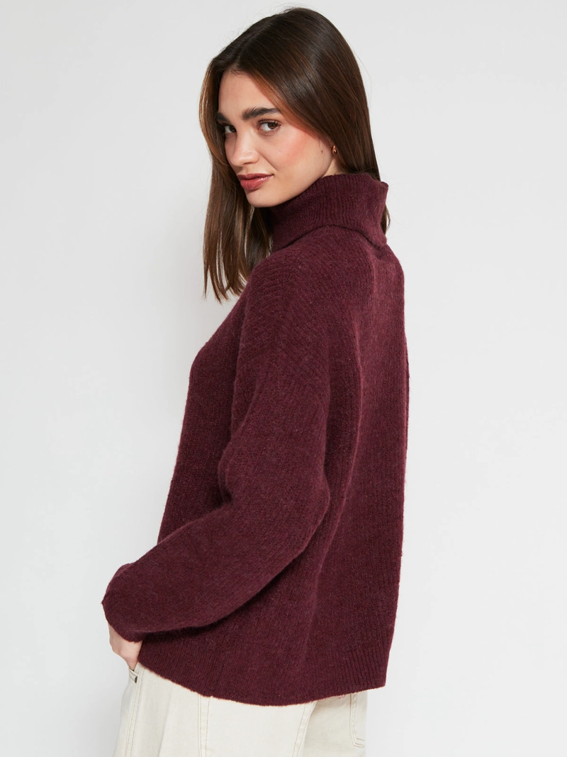 SWEATER MUJER INDEX MANGA LARGA BÁSICO - 2