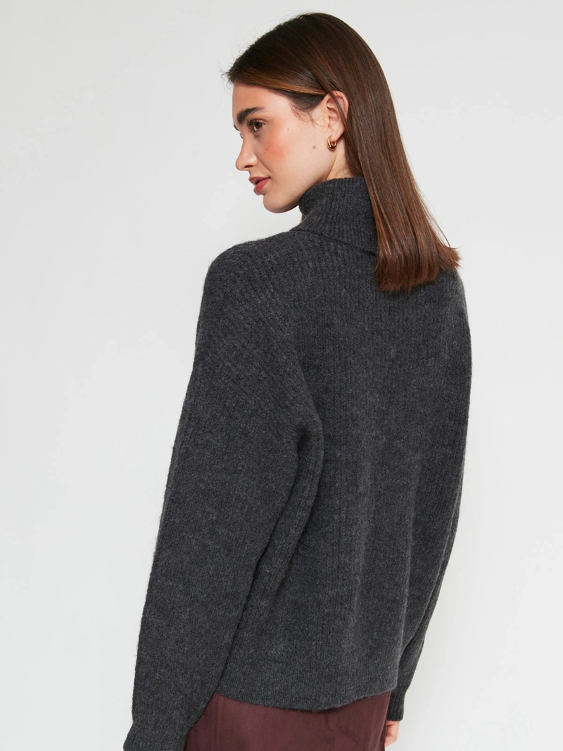SWEATER MUJER INDEX MANGA LARGA BÁSICO - 2
