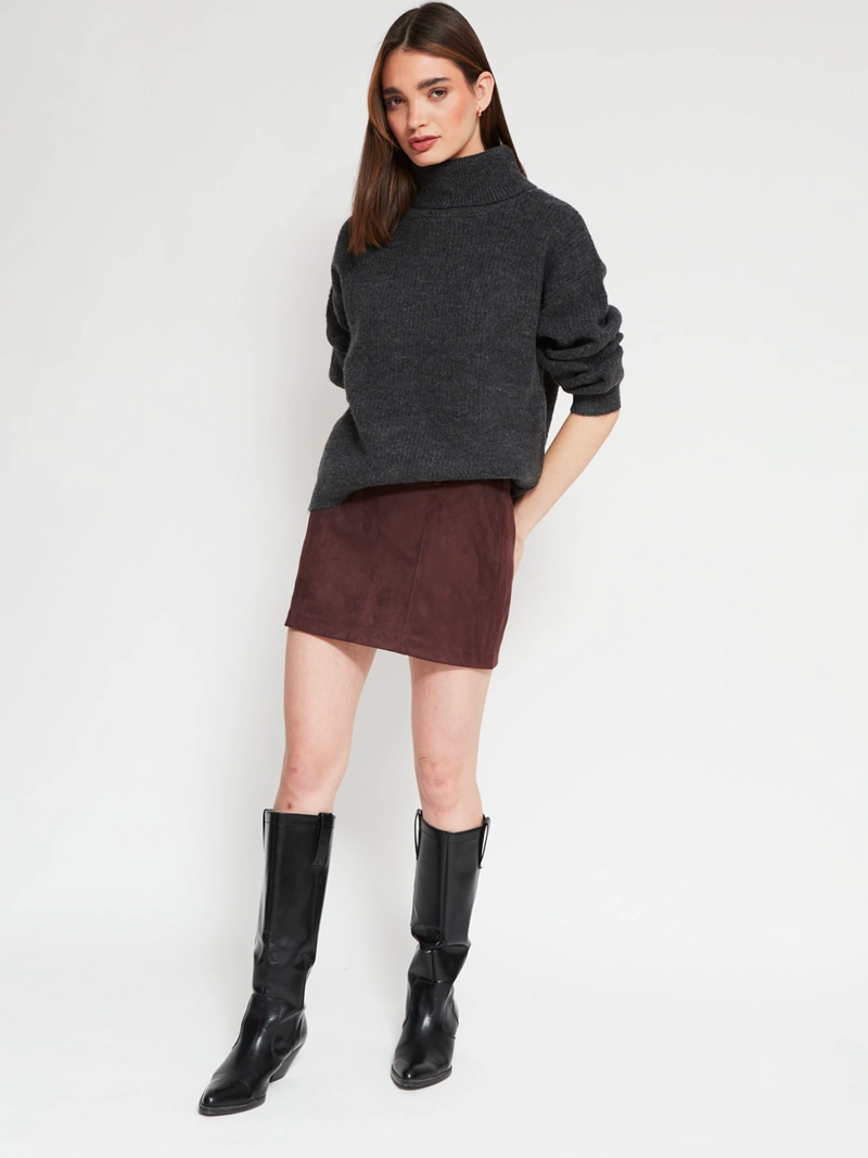 SWEATER MUJER INDEX MANGA LARGA BÁSICO - 4