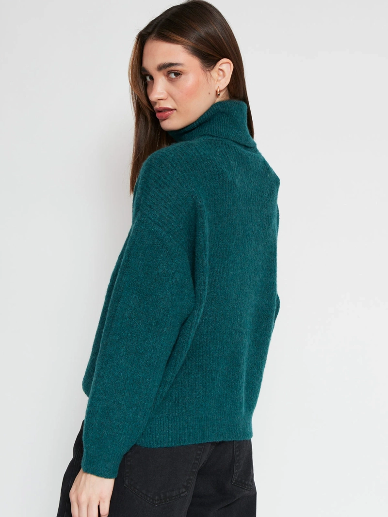SWEATER MUJER INDEX MANGA LARGA BÁSICO - 2