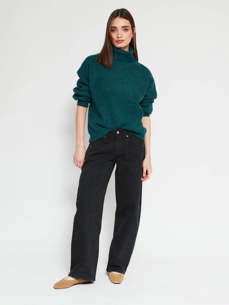 SWEATER MUJER INDEX MANGA LARGA BÁSICO - 4