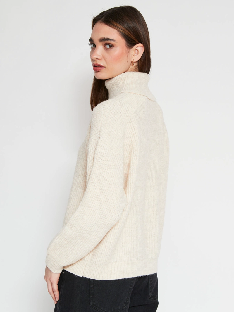 SWEATER MUJER INDEX MANGA LARGA BÁSICO - 2