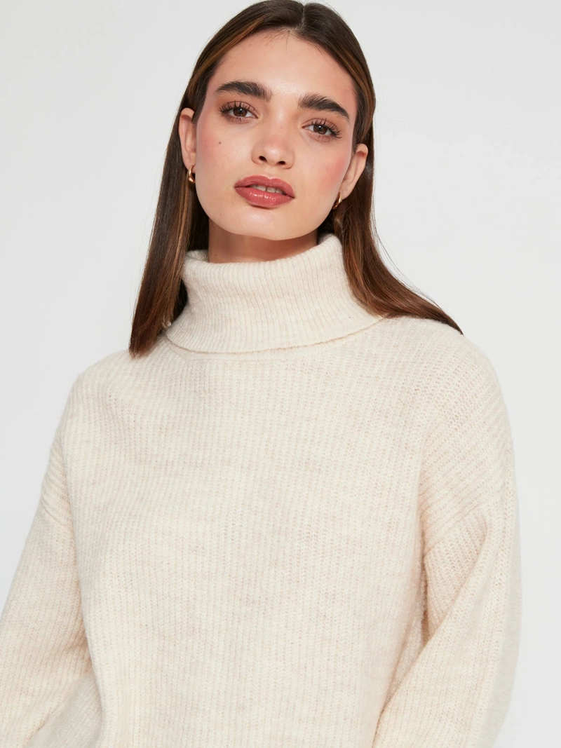 SWEATER MUJER INDEX MANGA LARGA BÁSICO - 3