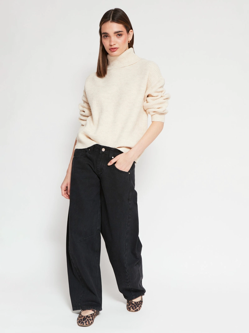SWEATER MUJER INDEX MANGA LARGA BÁSICO - 4