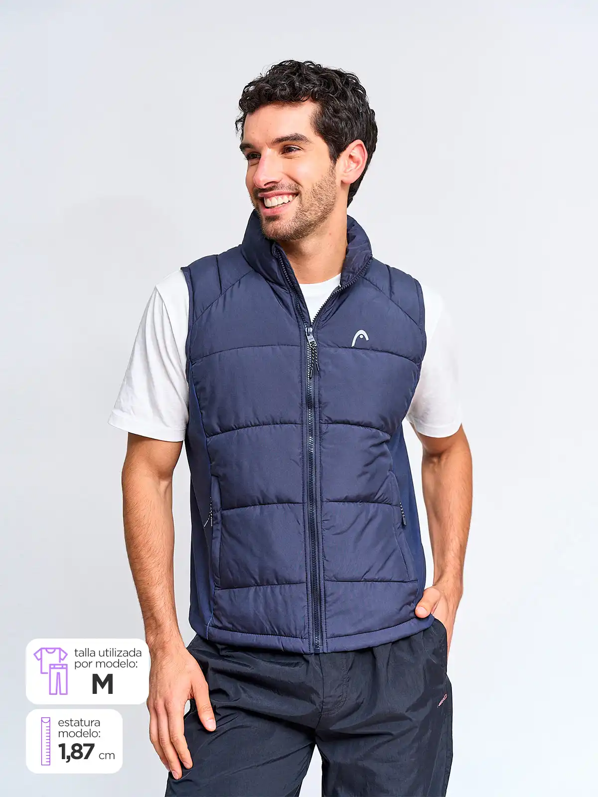 CHAQUETA HOMBRE HEAD SIN MANGAS - 1