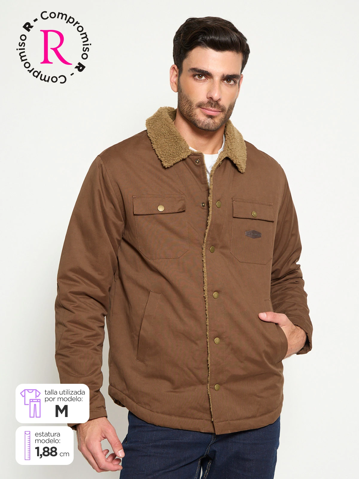 CHAQUETA HOMBRE CLOUDBREAK ALGODÓN CUELLO SHERPA - 1