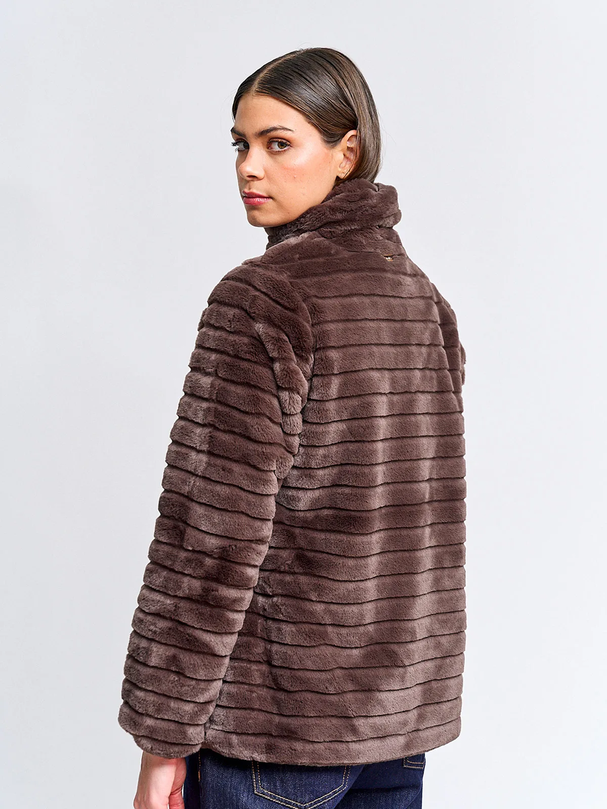 CHAQUETA MUJER CACHAREL CUELLO ALTO PELOS - 2
