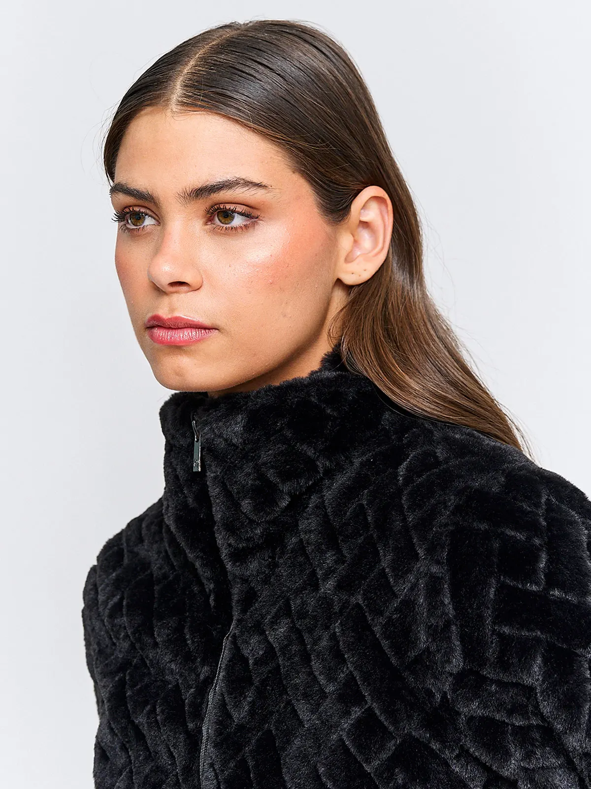 CHAQUETA MUJER CACHAREL CUELLO ALTO PELOS - 3