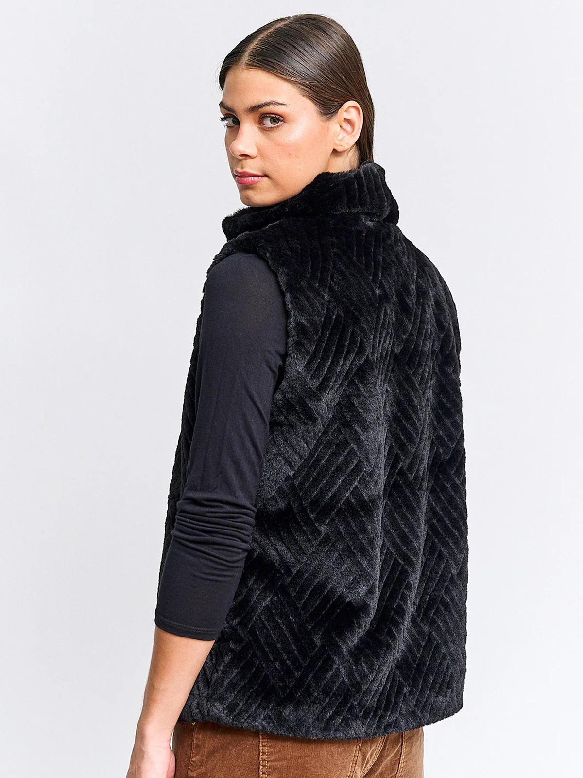 CHAQUETA MUJER CACHAREL CUELLO ALTO PELOS - 2