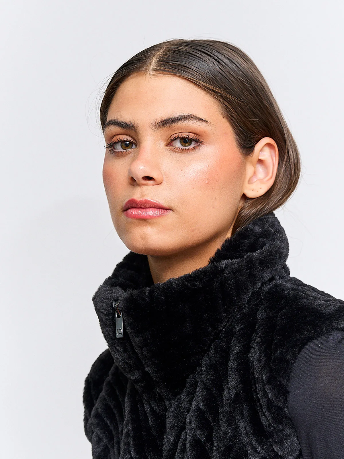 CHAQUETA MUJER CACHAREL CUELLO ALTO PELOS - 3