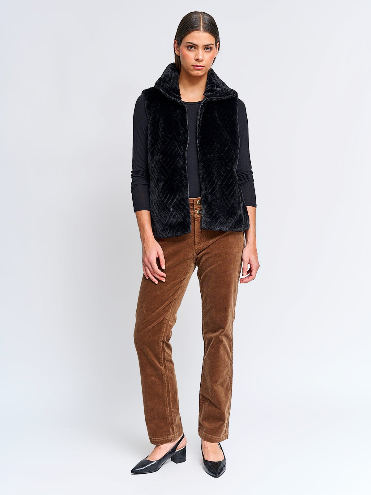 CHAQUETA MUJER CACHAREL CUELLO ALTO PELOS - 4