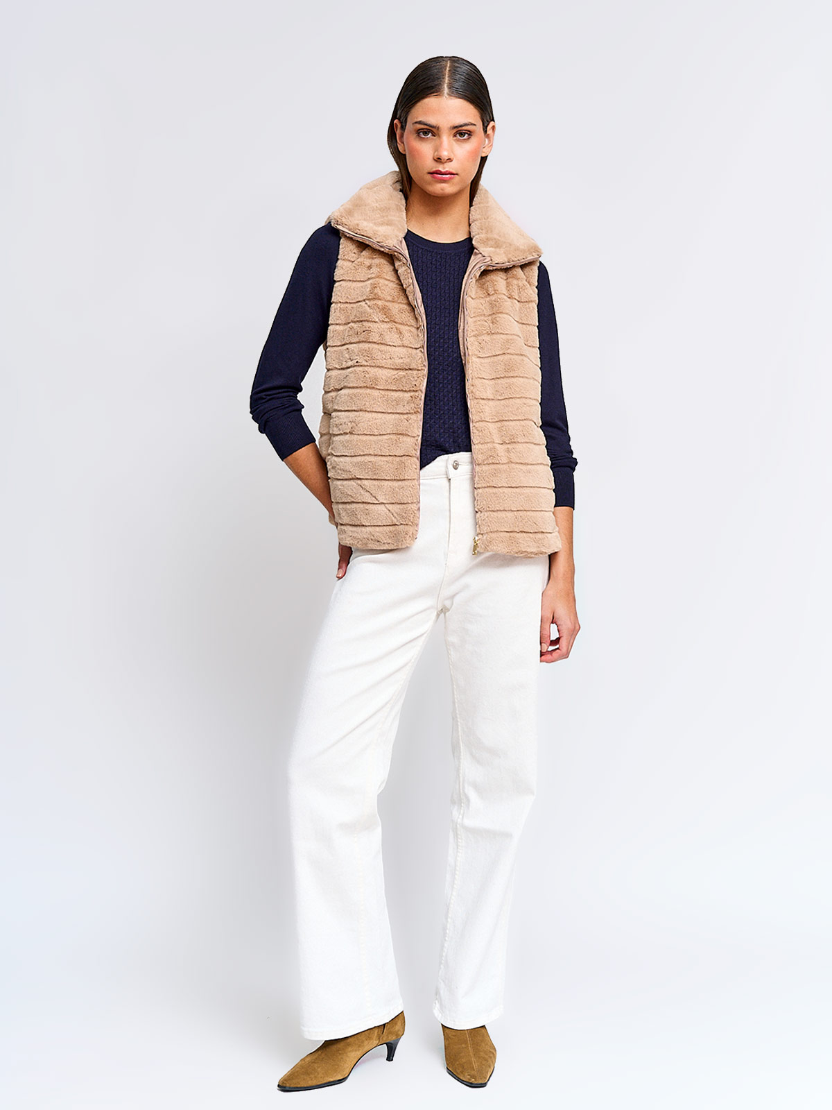 CHAQUETA MUJER CACHAREL CUELLO ALTO PELOS - 4