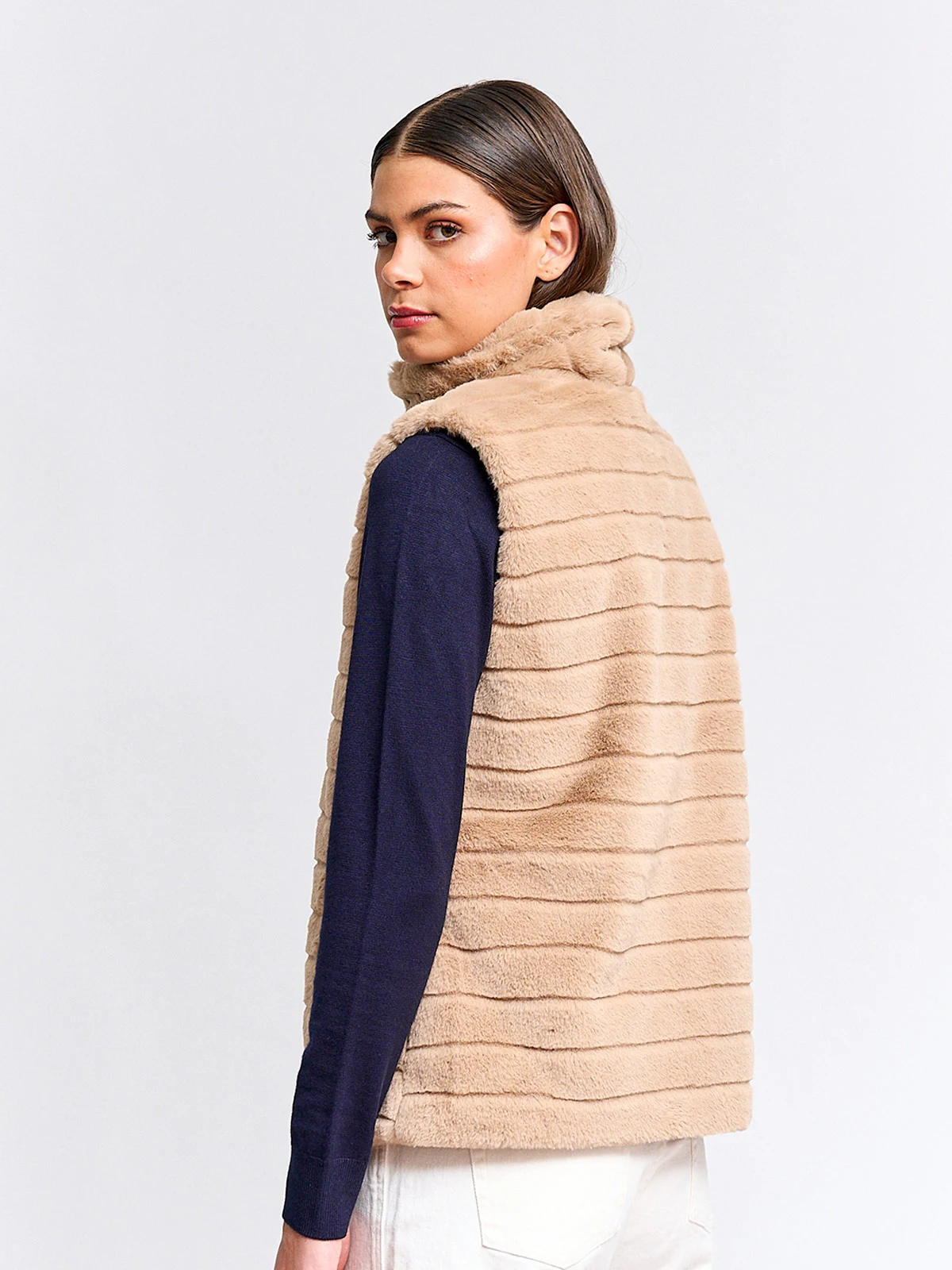 CHAQUETA MUJER CACHAREL CUELLO ALTO PELOS - 2