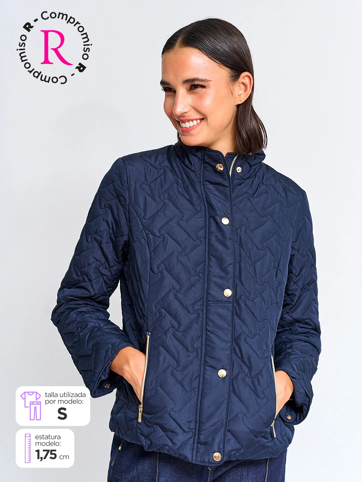 CACHAREL PARKA MUJER CACHAREL CUELLO MOCK