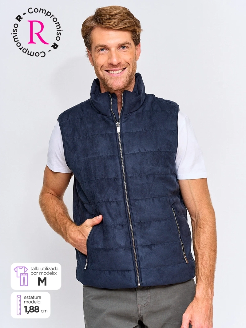 CHAQUETA HOMBRE CACHAREL TIPO SUEDE - 1