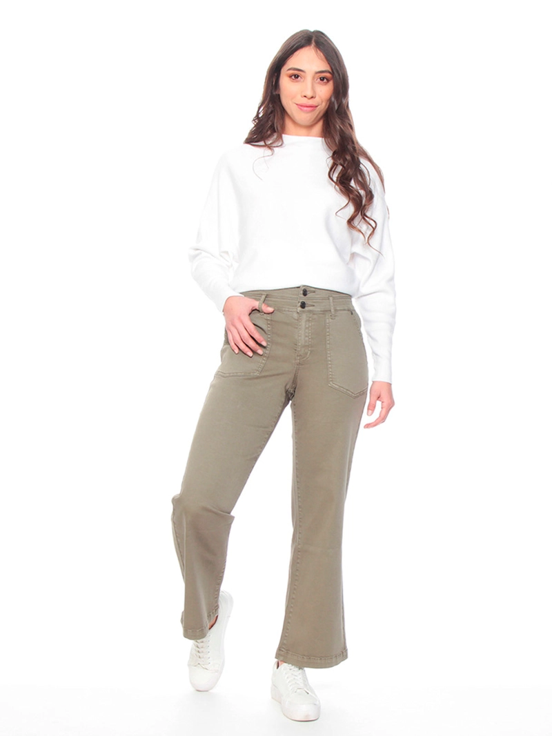 WADOS PANTALÓN MUJER WADOS ALGODÓN CARGO TIRO ALTO