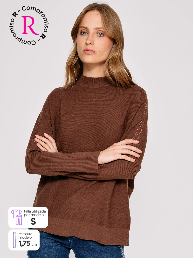 SWEATER MUJER TATIENNE BEATLE TACHAS - 1