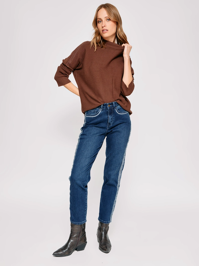 SWEATER MUJER TATIENNE BEATLE TACHAS - 4