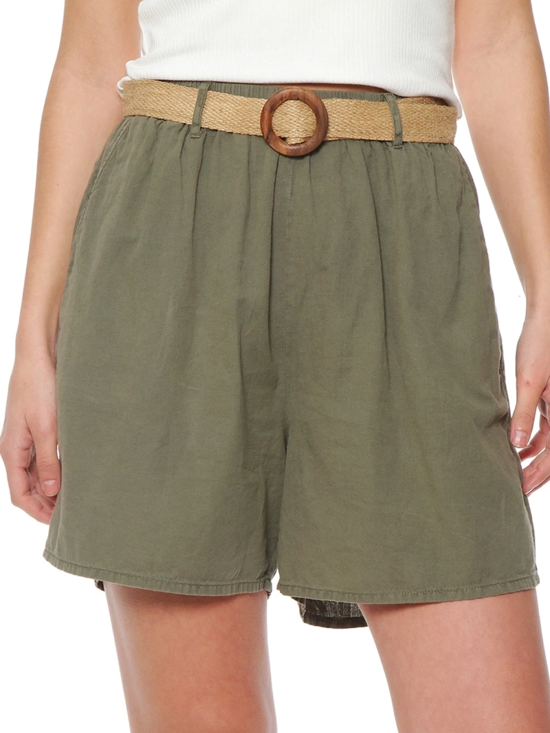 SHORT MUJER WADOS LINO CINTURÓN - 5