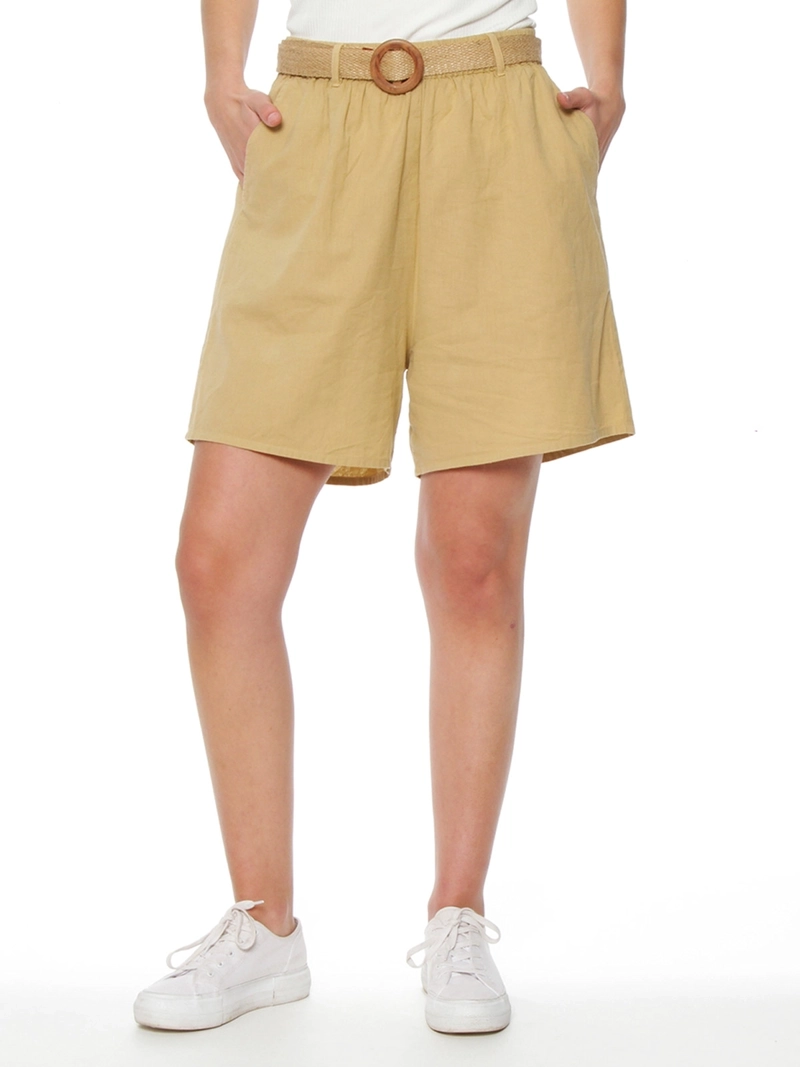 SHORT MUJER WADOS LINO CINTURÓN - 2