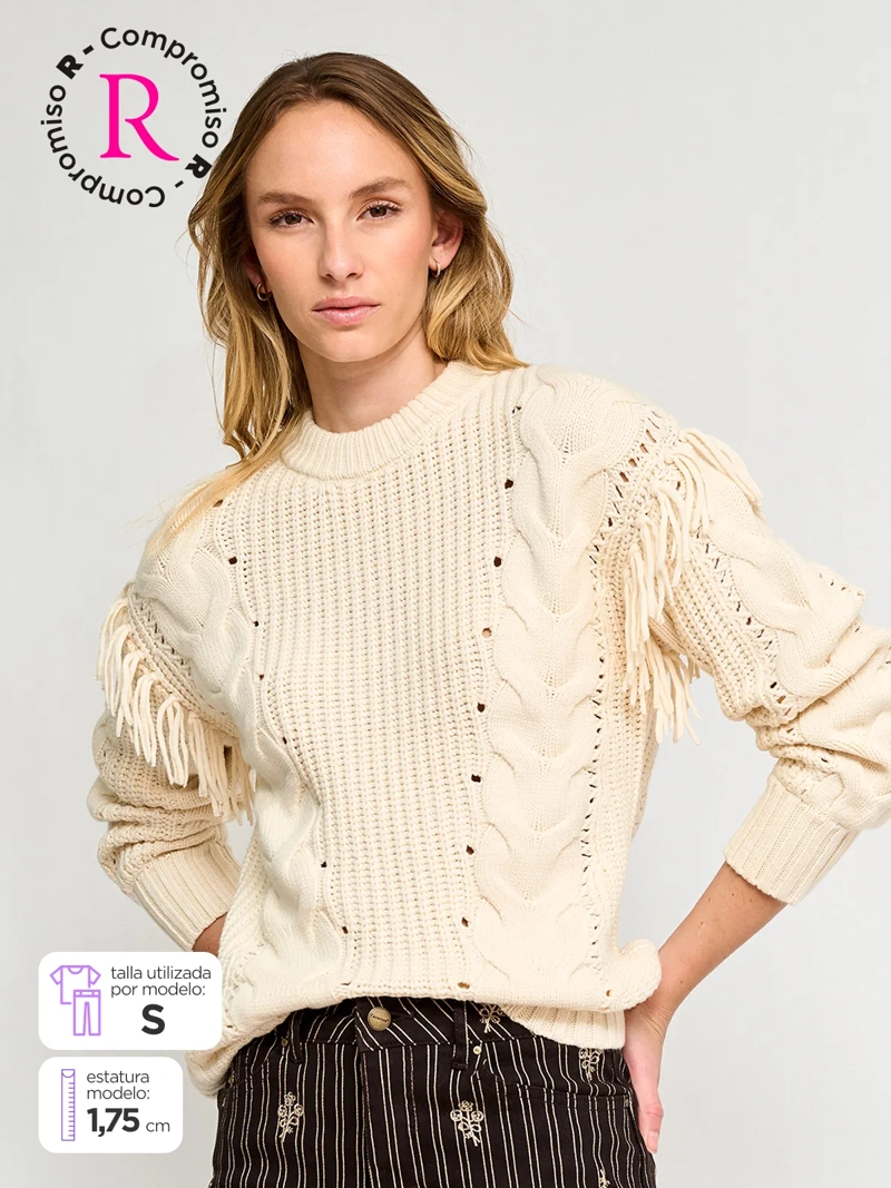 SWEATER MUJER TATIENNE FLECOS - 1