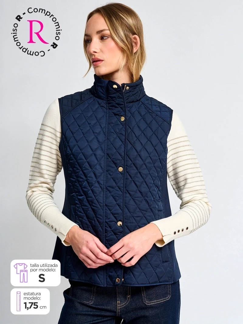 PARKA MUJER CACHAREL SIN MANGAS - 1