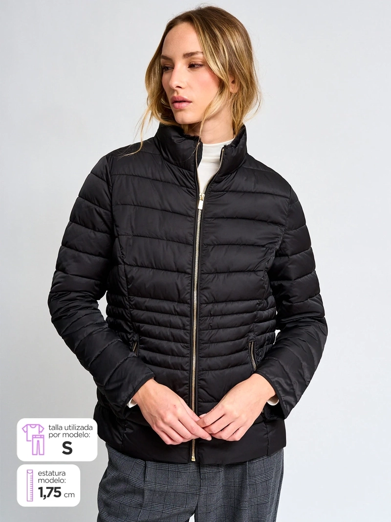 PARKA MUJER CACHAREL CUELLO ALTO - 1