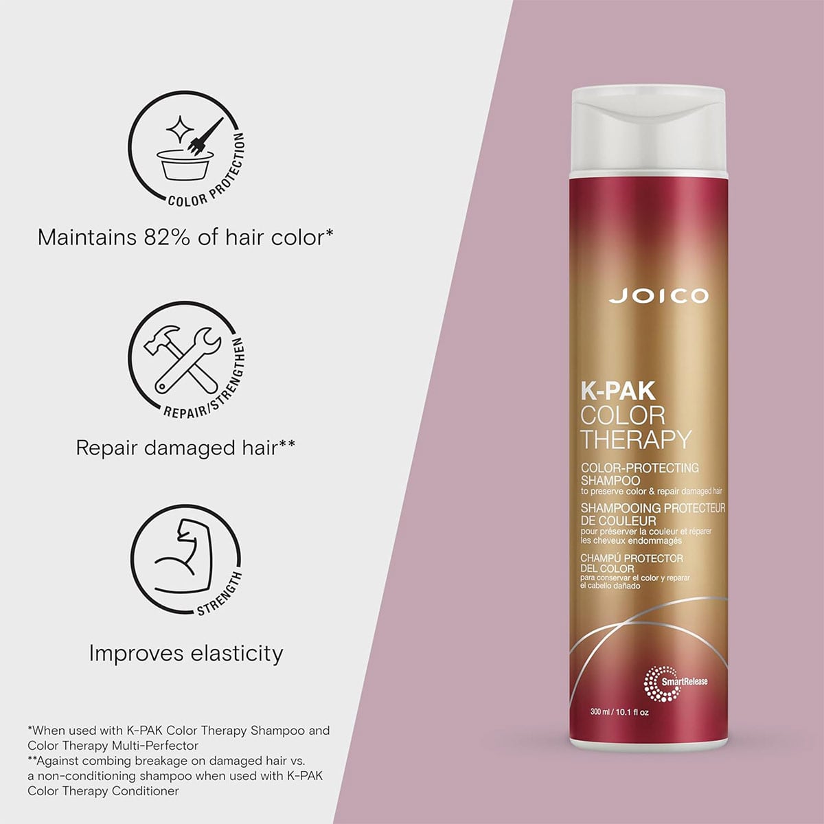PACK JOICO K-PAK COLOR THERAPY CHAMPÚ 300 ML + ACONDICIONADOR  250 ML  - 4