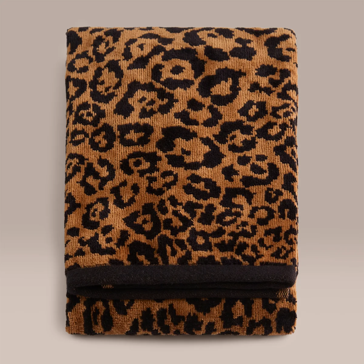 TOALLA DE MANO RIPLEY HOME ANIMAL PRINT CARAMELO - 1