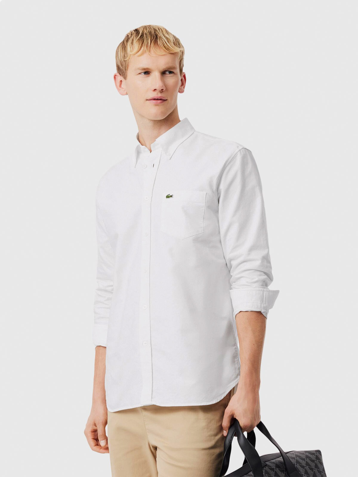 CAMISA HOMBRE LACOSTE ALGODÓN MANGA LARGA - 1