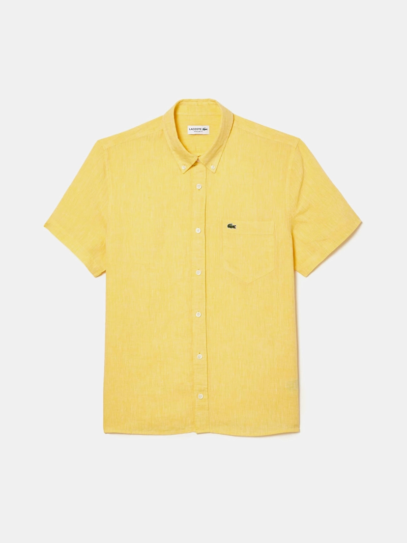 CAMISA HOMBRE LACOSTE LINO MANGA CORTA - 1