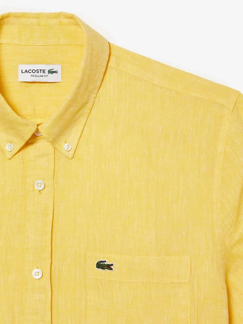 CAMISA HOMBRE LACOSTE LINO MANGA CORTA - 2