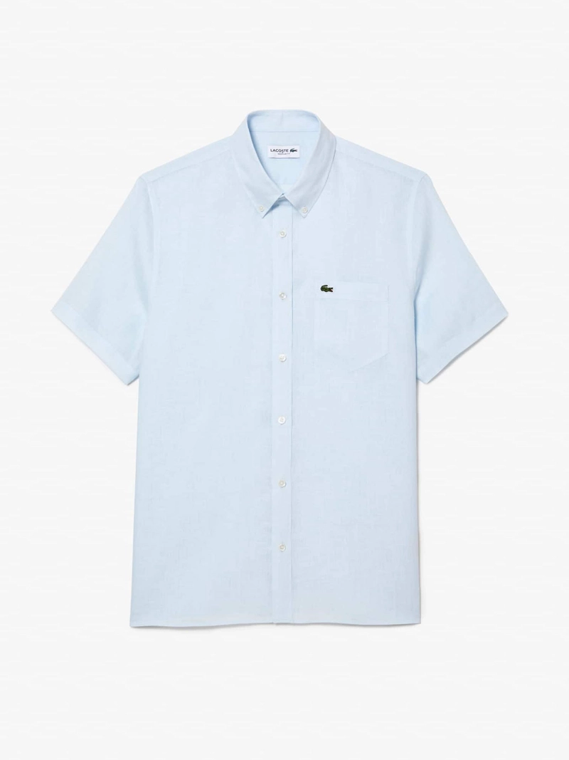 CAMISA HOMBRE LACOSTE LINO MANGA CORTA - 1