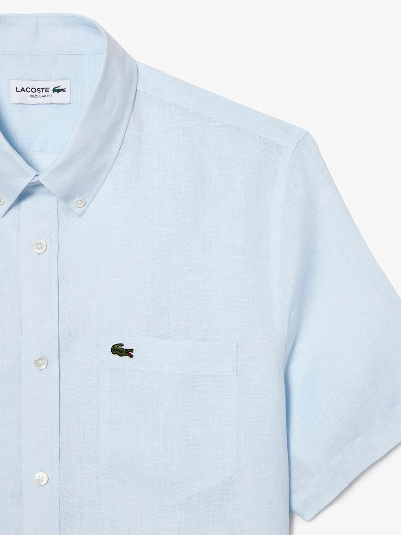 CAMISA HOMBRE LACOSTE LINO MANGA CORTA - 2