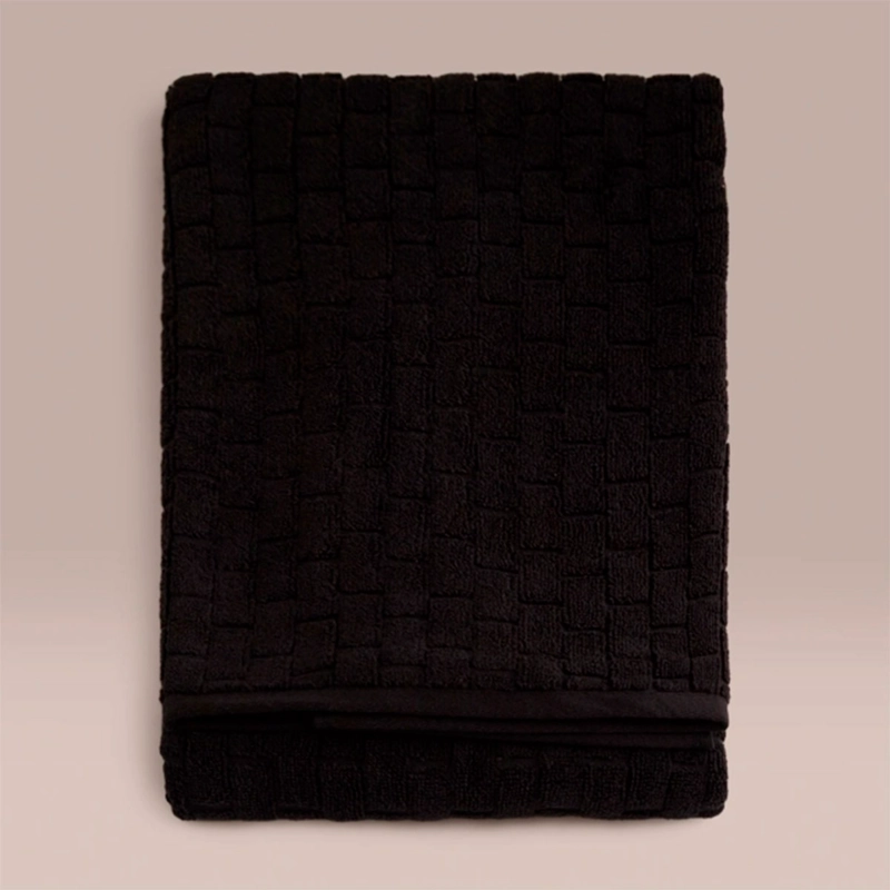 TOALLA DE BAÑO RIPLEY HOME BRICKS NEGRO - 1