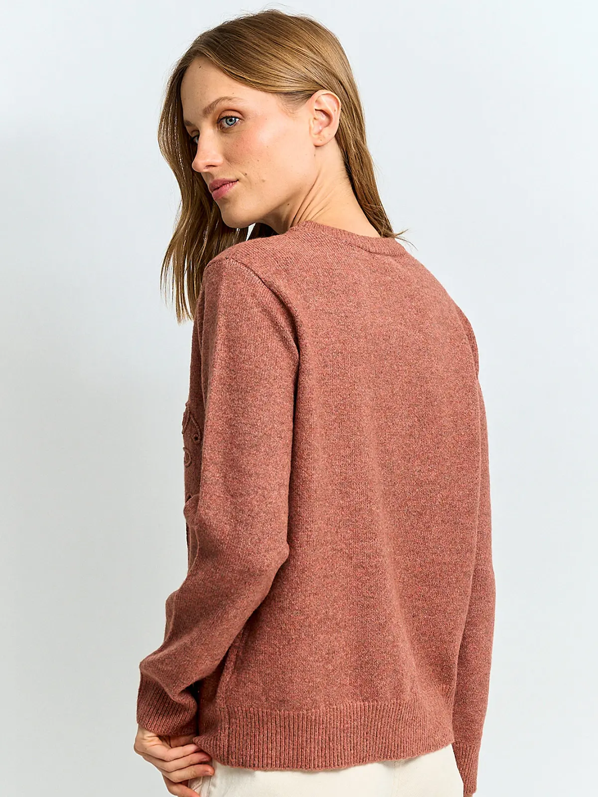 SWEATER MUJER CACHAREL CUELLO REDONDO MANGA LARGA - 2