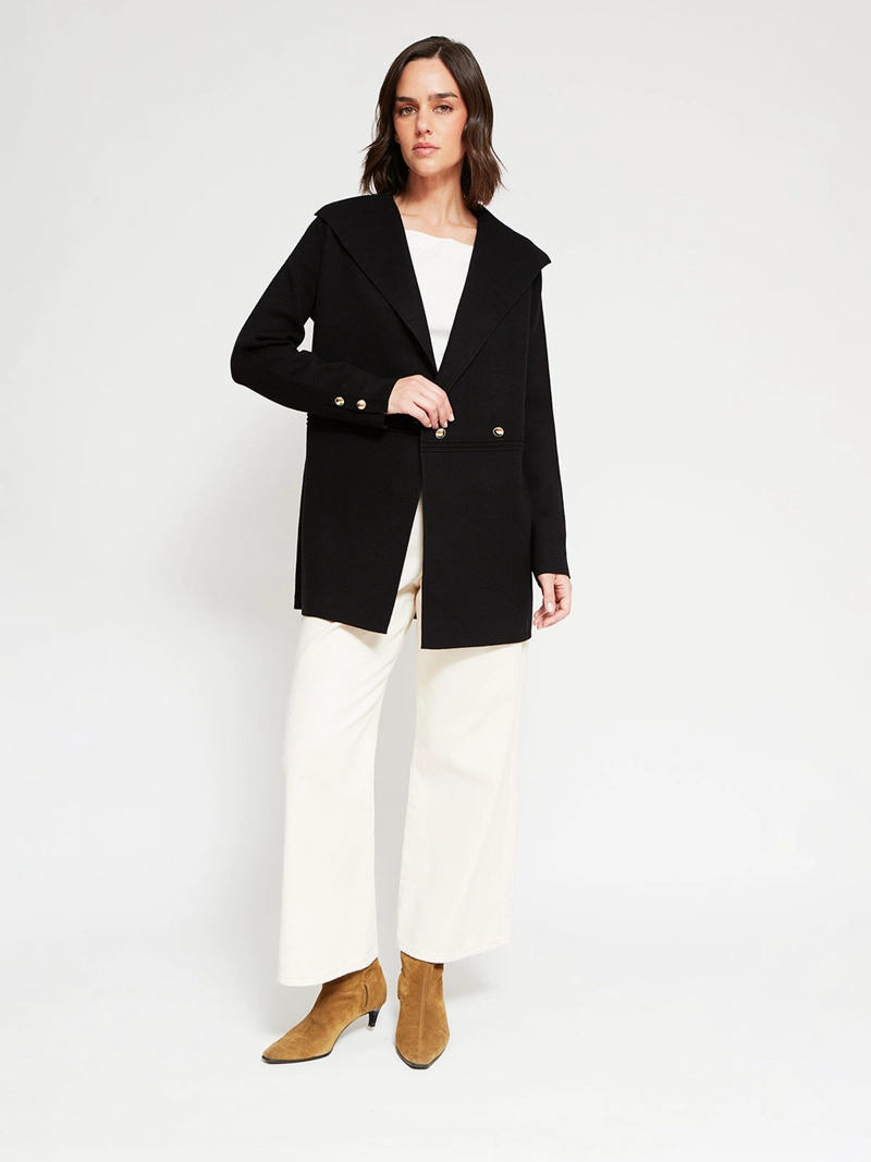 CARDIGAN MUJER CACHAREL LARGO BOTONES - 4