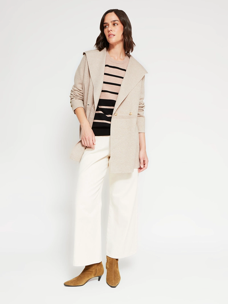 CARDIGAN MUJER CACHAREL LARGO BOTONES - 4