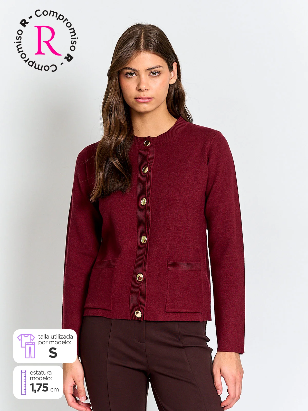 CARDIGAN MUJER CACHAREL BOTONES - 1