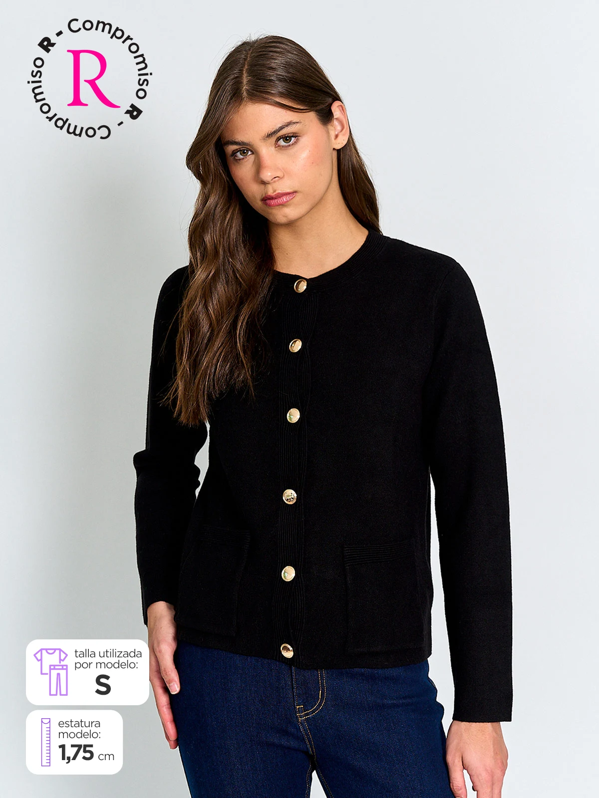 CARDIGAN MUJER CACHAREL BOTONES - 1