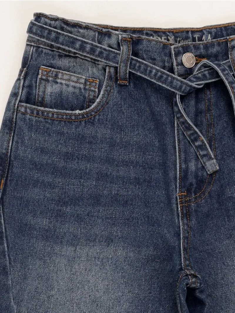 JEANS NIÑA INDEX WIDE CINTURÓN - 3