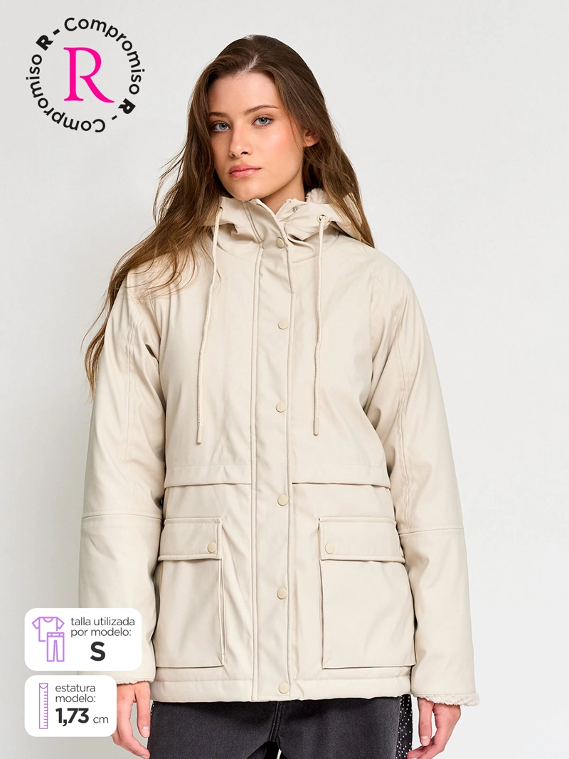 CHAQUETA MUJER INDEX IMPERMEABLE PELUDO - 1