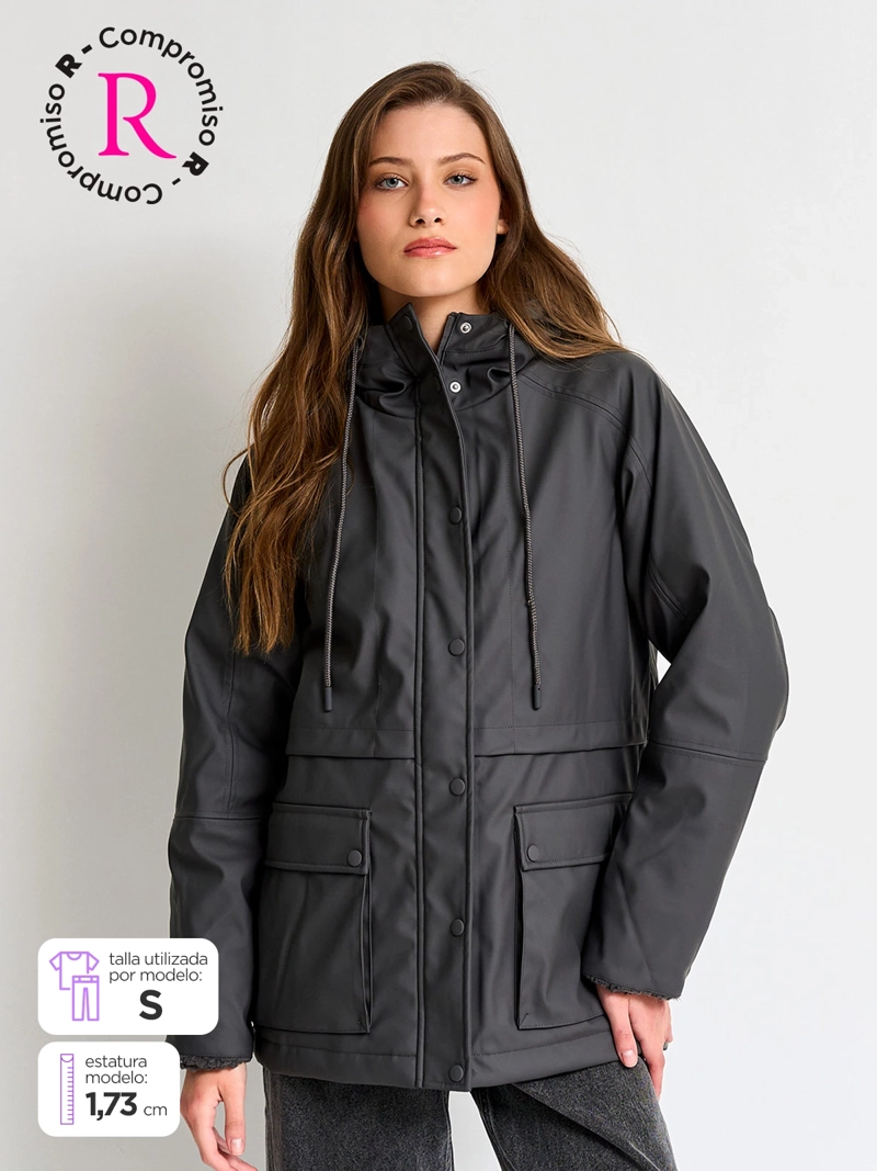 CHAQUETA MUJER INDEX IMPERMEABLE PELUDO - 1