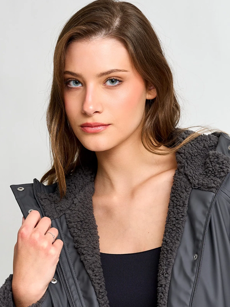 CHAQUETA MUJER INDEX IMPERMEABLE PELUDO - 3