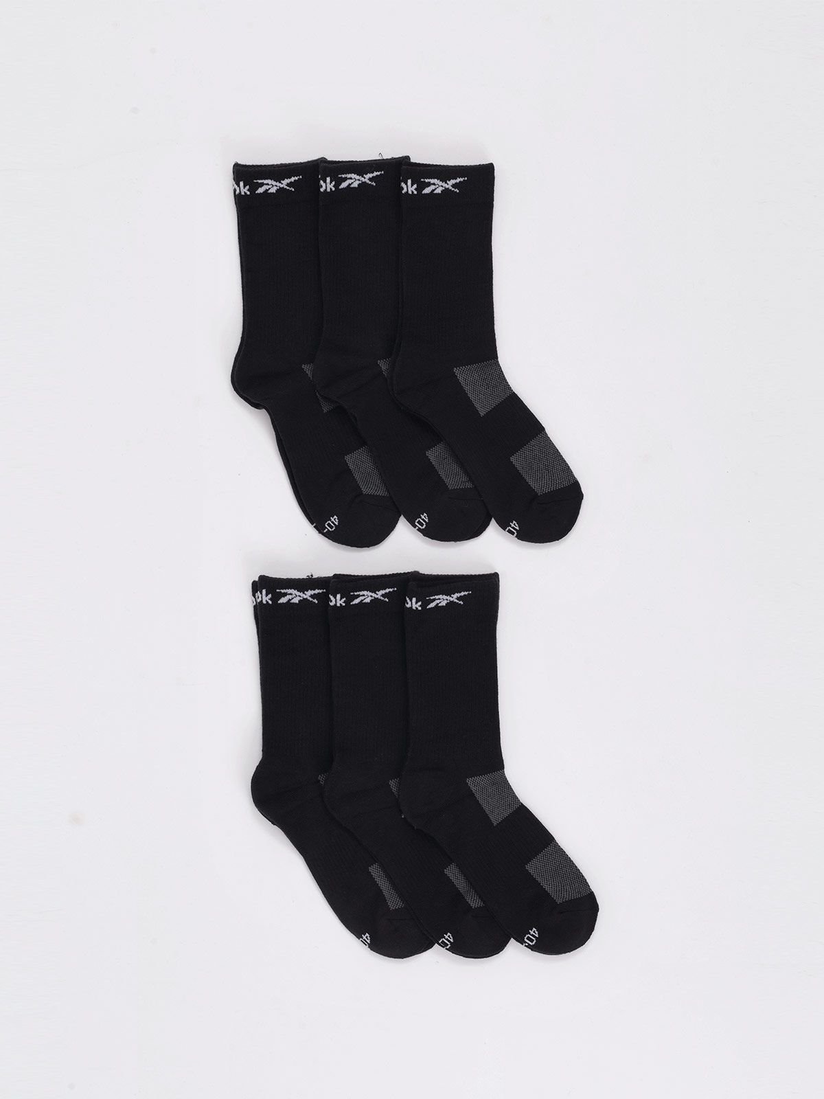 CALCETINES REEBOK MID CREW NEGRO - 2