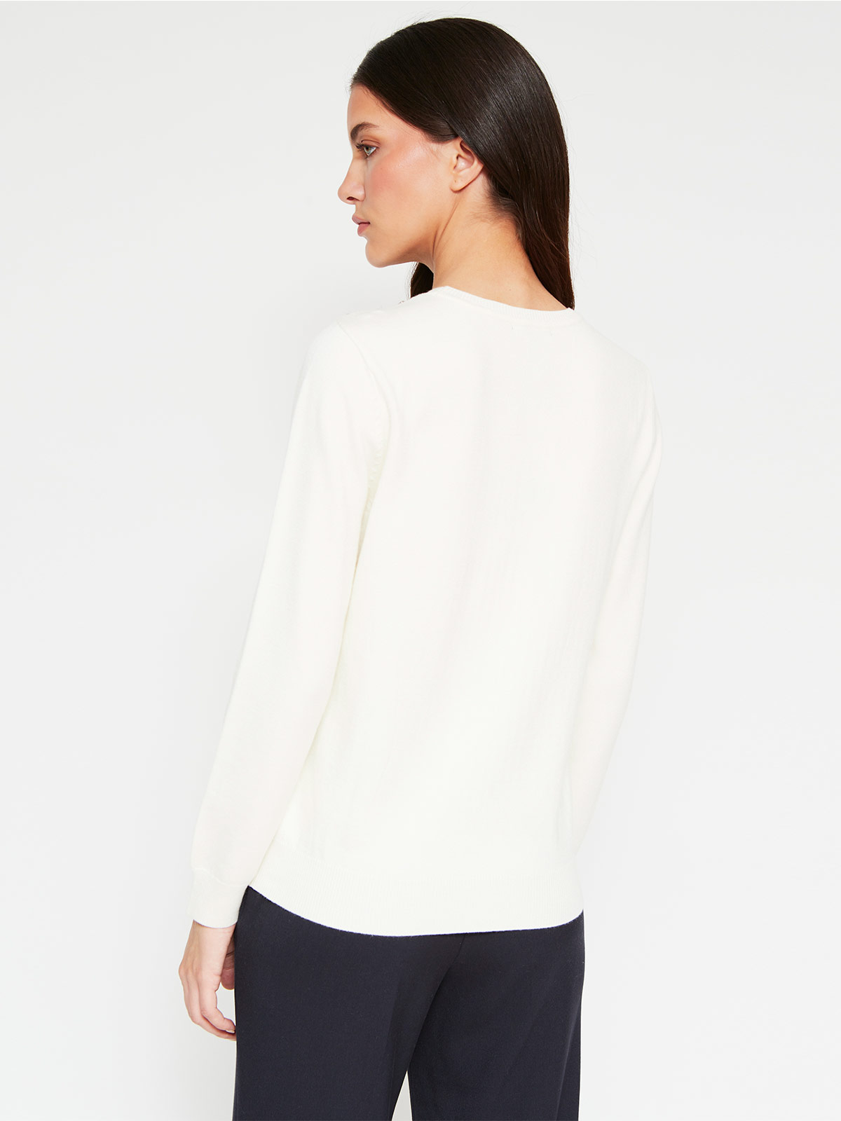 SWEATER MUJER CACHAREL CUELLO REDONDO MANGA LARGA - 2